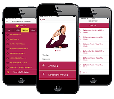 Yoga App entwickelt von Pocketweb